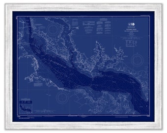 POTOMAC RIVER, Maryland/Virginia  -  2017 Nautical Chart Blueprint