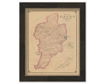 RAPHO, Pennsylvania 1875 Map - Replica or GENUINE ORIGINAL