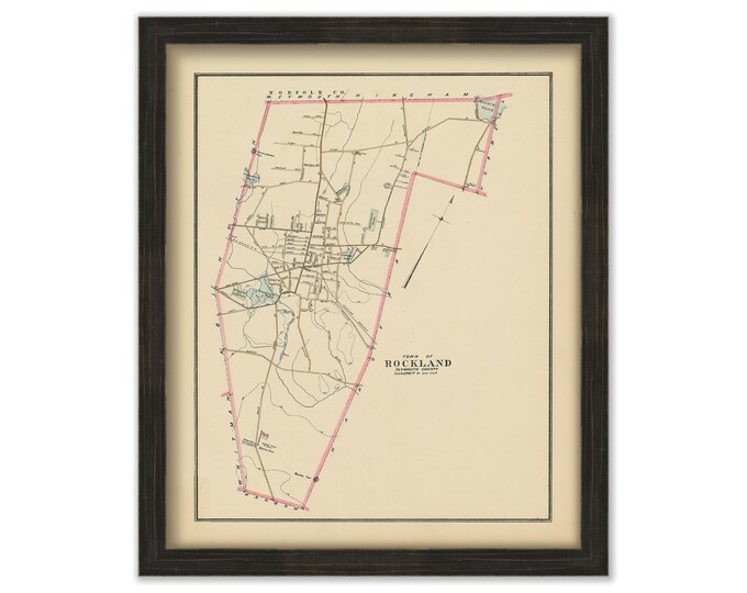 ROCKLAND, Massachusetts - 1903 Map