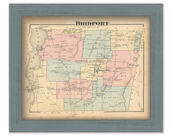BRIDPORT, Vermont - 1871 Map