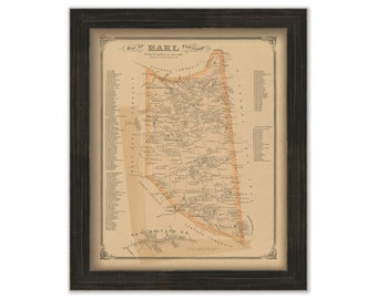 EARL, Pennsylvania 1875 Map - Replica or GENUINE ORIGINAL