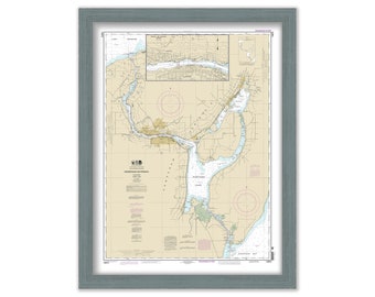 KEWEENAW WATERWAY, Michigan  -  2013 Nautical Chart