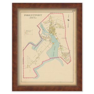 FORESTPORT VILLAGE, New York 1907 Map