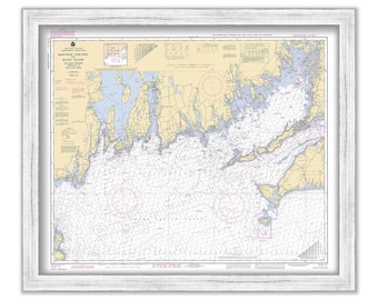 Martha's Vineyard to Block Island - 1990 Nautical Chart