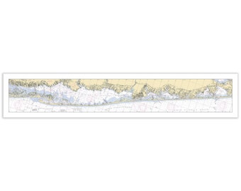 Great South Bay to Shinnecock Bay - Nautical Chart