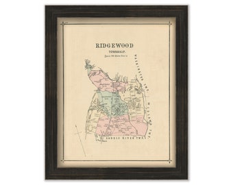 RIDGEWOOD Township, New Jersey 1876 - Replica or GENUINE ORIGINAL
