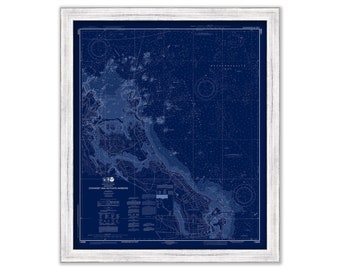 COHASSET and SCITUATE HARBORS, Massachusetts - Nautical Chart Blueprint 2019