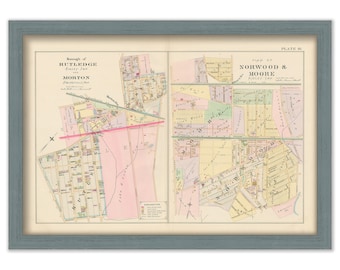 Norwood, Moore and the boroughs of Rutledge and Morton, Pennsylvania - 1892 Map