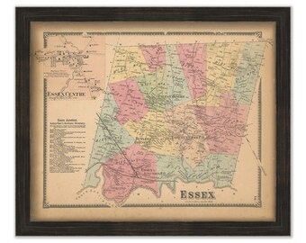 ESSEX, Vermont - 1869 Map