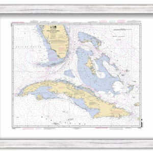 CUBA, the BAHAMAS and FLORIDA 2012 Nautical Chart image 1