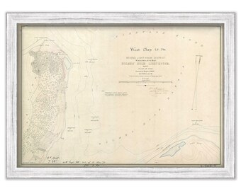 WEST CHOP LIGHTHOUSE Site Plan, Martha's Vineyard, Massachusetts  - Site Plan for the Lighthouse as it was in 1869