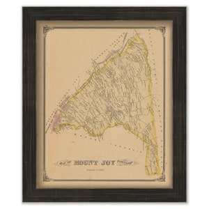 Mount Joy, Pennsylvania 1875 Map - Replica or GENUINE ORIGINAL