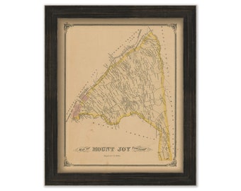 Mount Joy, Pennsylvania 1875 Map - Replica or GENUINE ORIGINAL