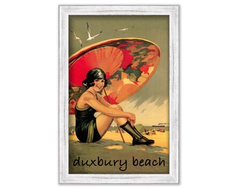 DUXBURY BEACH, Duxbury, Massachusetts-Whimsical Poster
