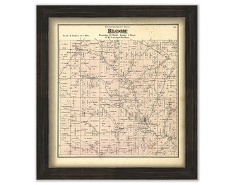 BLOOM, Richland County, Wisconsin 1874 map