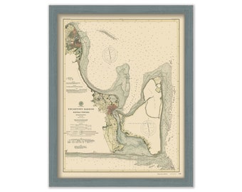 Edgartown, Martha's Vineyard, Massachusetts 1894 Nautical Chart