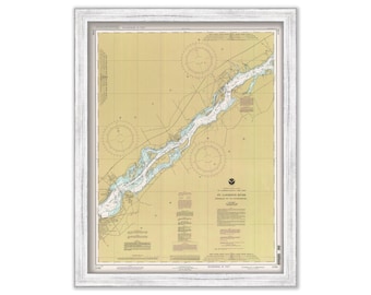 SAINT LAWRENCE RIVER, Leishman Point to Ogdensburg, New York  - 1993 Nautical Chart