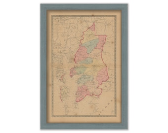 SOMERSET COUNTY, Maryland 1866 Map, Replica or Genuine Original