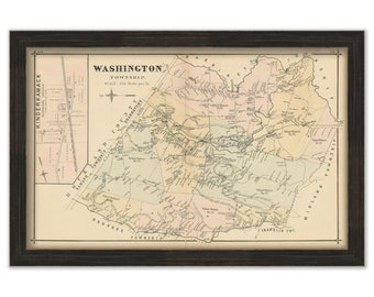 WASHINGTON Township, New Jersey 1876 - Replica or GENUINE ORIGINAL