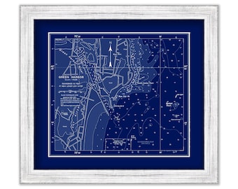 GREEN HARBOR, MARSHFIELD, Massachusetts - 2010 Nautical Chart Blueprint