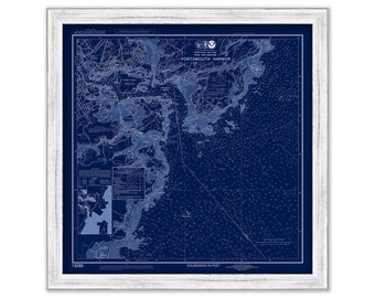 PORTSMOUTH HARBOR - Nautical Chart Blueprint by NOAA