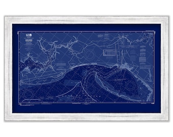 Lake Wimico to East Point, Florida  - 2017 Nautical Chart Blueprint