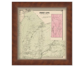 Town of FORT ANNE, New York 1866 Map