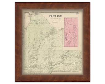 Town of FORT ANNE, New York 1866 Map