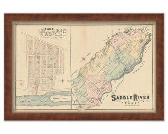 Saddle River Township, New Jersey 1876 - Replica or GENUINE ORIGINAL