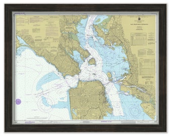 SAN FRANCISCO HARBOR, California - Nautical Chart published in 1977