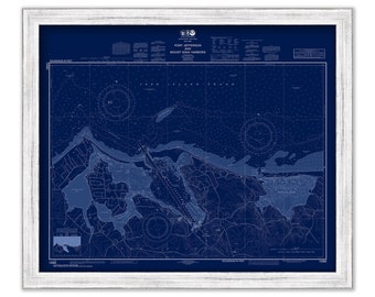 PORT JEFFERSON, Long Island, New York - Nautical Chart Blueprint published in 2016