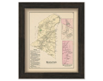 MATAVAN/MATAWAN, New Jersey 1873 Map - Replica or Genuine ORIGINAL
