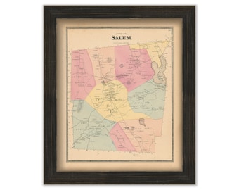 SALEM, Connecticut, 1868 Map