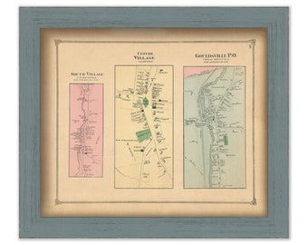 Villages of NORTHFIELD, Vermont - 1873 Map