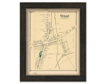 TULLY, New York -  1874 Map