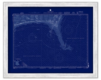 CAPE FEAR RIVER, North Carolina  -   2004 Nautical Chart Blueprint