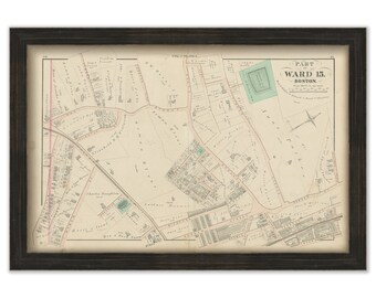 ROXBURY, Massachusetts 1873 Map, Vol. 2 Plate L  - Replica or GENUINE ORIGINAL