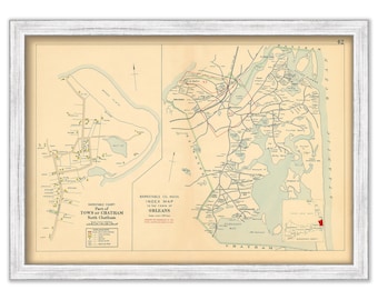 Town of ORLEANS and NORTH CHATHAM, Massachusetts 1910