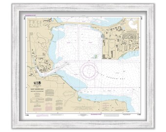 SAINT ANDREW BAY - Bear Point to Sulphur Point, Florida  -  2014 Nautical Chart