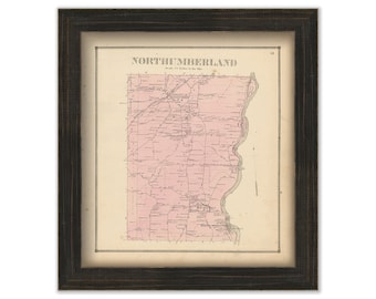 NORTHUMBERLAND, New York 1866 Map, Replica or Genuine ORIGINAL