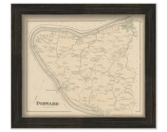 FORWARD, Pennsylvania 1876 Map - Replica or Genuine ORIGINAL