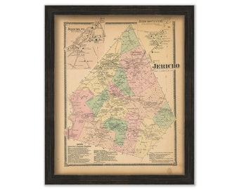 JERICHO, Vermont - 1869 Map