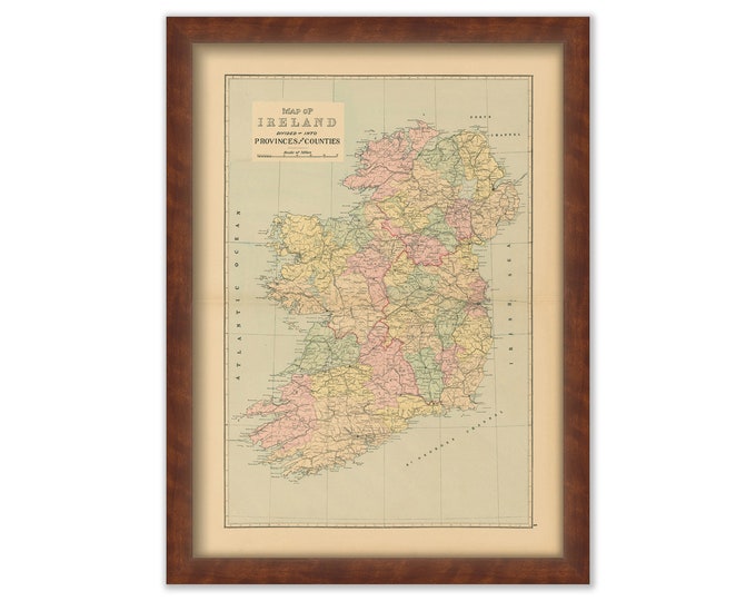 MAP of IRELAND 1901  - Replica or Genuine Original