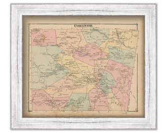 CORINTH, Vermont 1877 Map - Replica or Genuine ORIGINAL