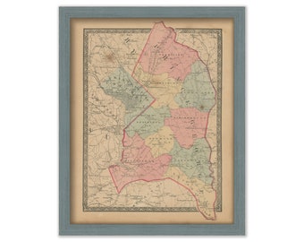 PRINCE GEORGE COUNTY, Maryland 1866 Map, Replica or Genuine Original