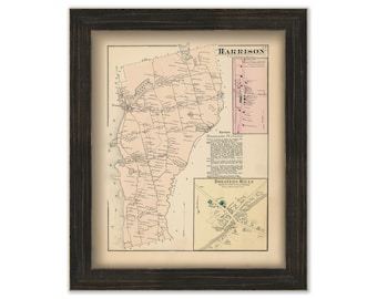 HARRISON, Maine 1871 Map, Replica or Genuine ORIGINAL