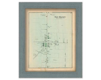 NEW HAVEN, Vermont - 1871 Map