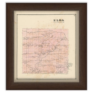 Town of ELBA, Genesee County, New York 1866 Map