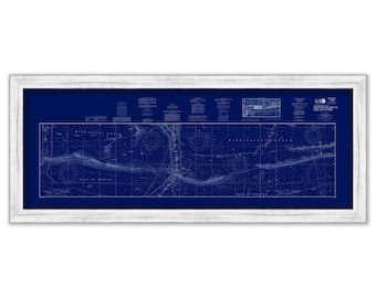 DAUPHIN ISLAND, Alabama  - 2015 Nautical Chart Blueprint