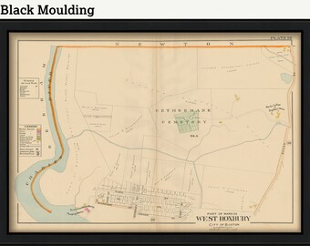 WEST ROXBURY, Massachusetts 1899 map, Plate 29 - Replica or Genuine ORIGINAL